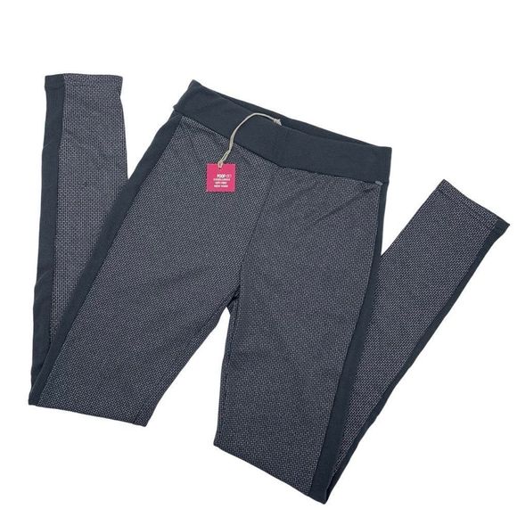 POOF EXCELLENCE LEGGINGS GRAY & SILVER WITH SOFT GRAY TRIM & WAIST | NWT | SMALL - Picture 6 of 10
